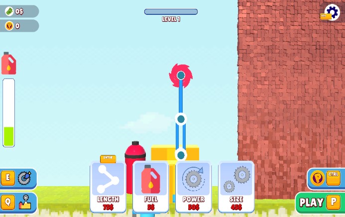 Bucket Smash arcade game with satisfying bucket destruction and simple controls
