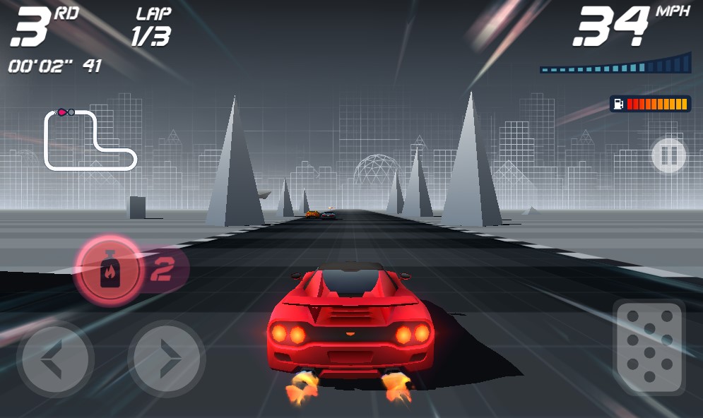 Retro Rush is an arcade racing game