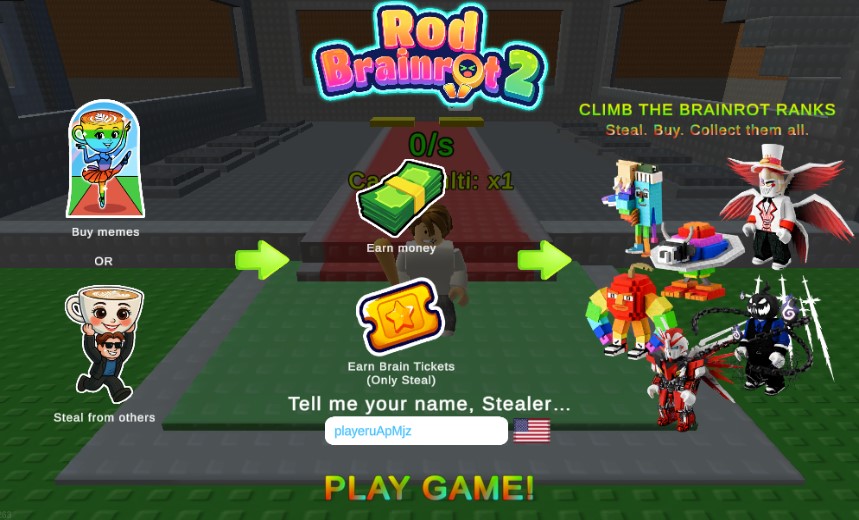 Chaotic physics action game filled with memes, obstacles, multiplayer madness fun